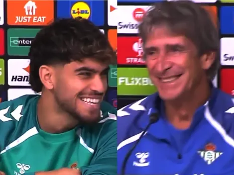 Pellegrini saca carcajadas con broma a figura del Betis: "Cuando lo conocí, no..."