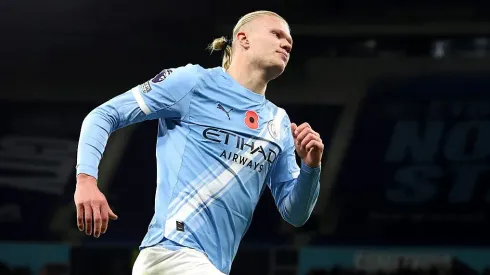 Haaland suma 17 tantos en 13 partidos disputados esta temporada con los Citizens.
