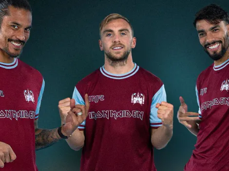 La nueva camiseta conjunta del West Ham y Iron Maiden