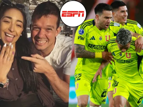 ¡Sorpresón! Pareja cábala de la U en ESPN Chile anuncia matrimonio