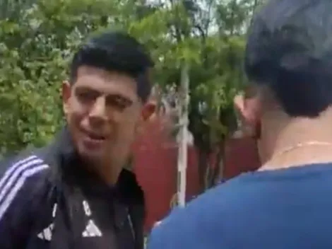 Esteban Pavez fue recibido por hinchas de Colo Colo en Santa Laura