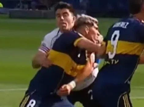 Video: el penal no cobrado a Palacios que hace estallar a Boca ante River