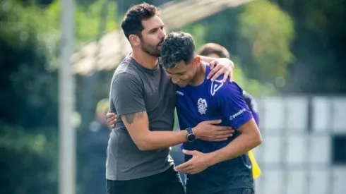 Fernando Gutiérrez junto a Mauro Lopes, quien emigró a Unión San Felipe en la segunda parte de la temporada.