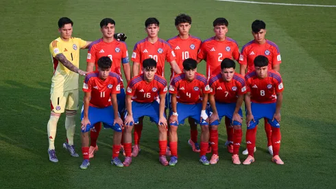 La formación titular de Chile ante Canadá.