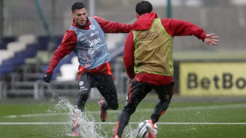La Roja vivió un entrenamiento bajo la lluvia