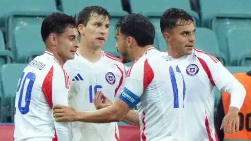 Así celebró Chile el 1-0 parcial ante Rusia en Sochi.
