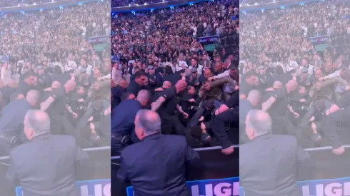 El evento quedó marcado por las increíbles imágenes que se vivieron fuera del octágono.