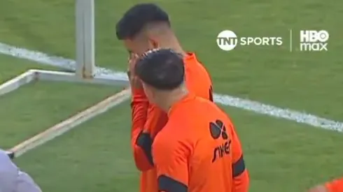 El Rolo dejó una imagen muy emocionante antes del comienzo del partido.