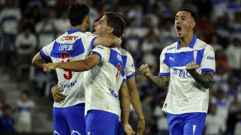 Así celebró la UC el gol de Fernando Zampedri ante Palestino.