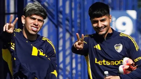 Carlos Palacios y Williams Alarcón comparten plantel en Boca Juniors.