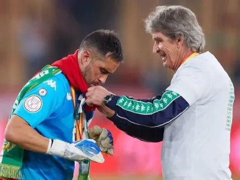 La reacción de Claudio Bravo a la renovación de Pellegrini en Betis