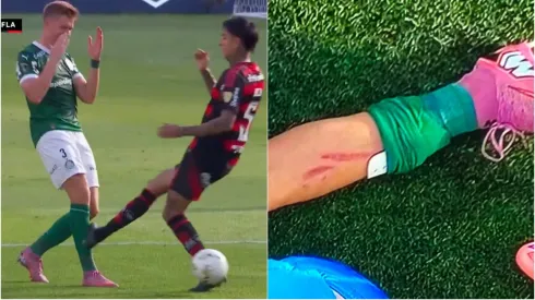 Erick Pulgar y una acción que pudo ser expulsión en Final de Copa Libertadores.