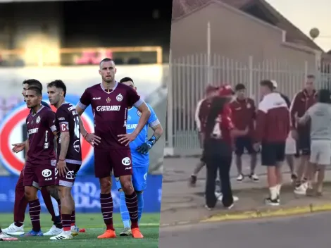 Jugadores de La Serena se enfrentan con sus hinchas tras dura derrota
