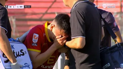 Pablo Aránguiz tuvo que abandonar la cancha lesionado.