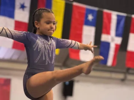 Tiene 7 años y ya fue campeona internacional de gimnasia artística