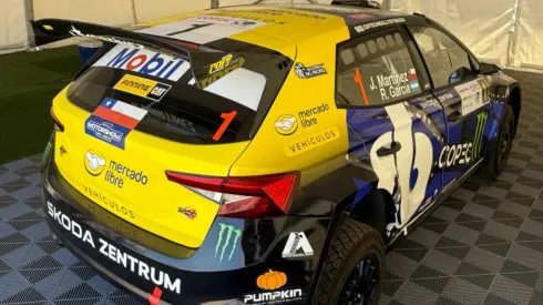 Este es el Skoda Fabia RS Rally2 de Jorge Martínez.