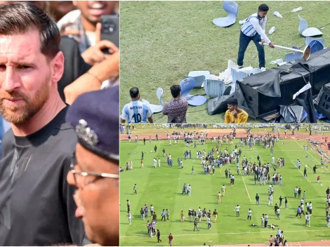 Caos y destrucción: La "violenta" visita de Lionel Messi a India