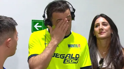Walter Montillo no aguantó la emoción y explotó en llanto.