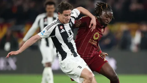 Kenan Yıldız en el último Juventus vs Roma por la Serie A.