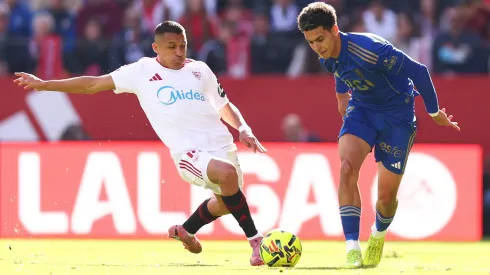 Alexis Sánchez en su último juego de liga con Sevilla.