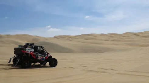 Ignacio Casale durante el Rally Dakar del 2019 en Pisco, Perú.