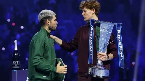 Jannik Sinner y Carlos Alcaraz en Nitto ATP Finals 2025.