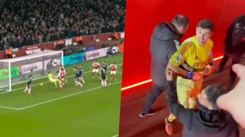 Dibu Martínez no la pasó bien en Londres.