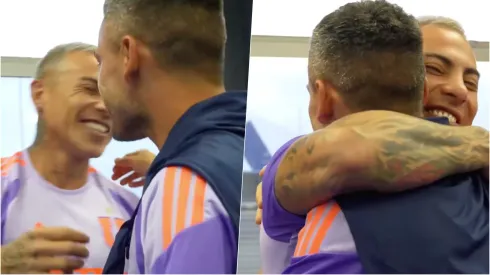 Eduardo Vargas y Charles Aránguiz se reencontraron en la U