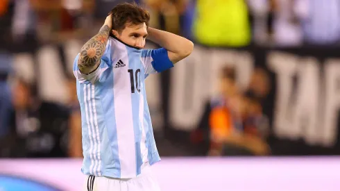 Lionel Messi después de perder la Copa América Centenario con Chile