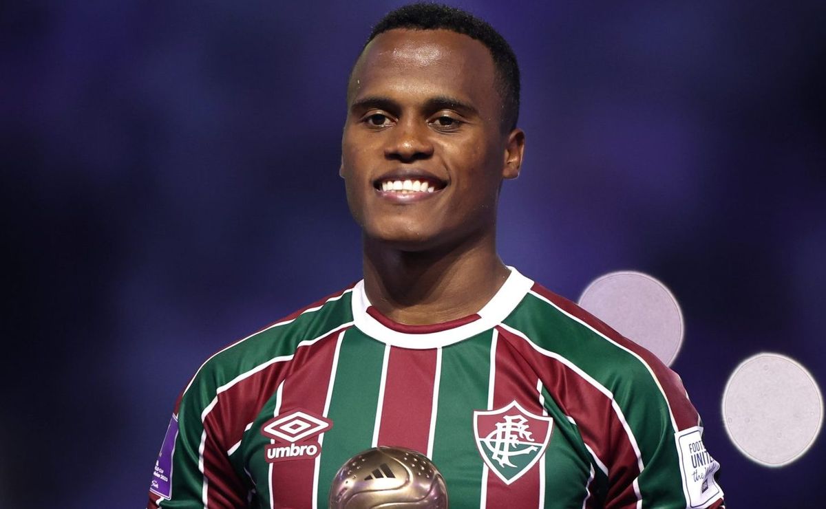 Jhon Arias com a camisa do Fluminense - Reprodução: Francois Nel/Getty Images