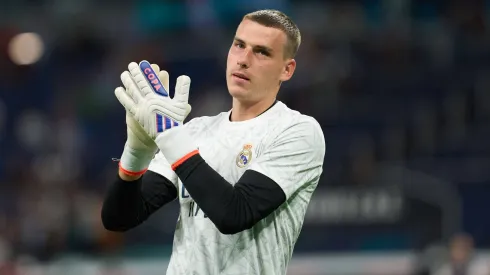 Andriy Lunin renovou contrato com Real Madrid. Foto: Imago