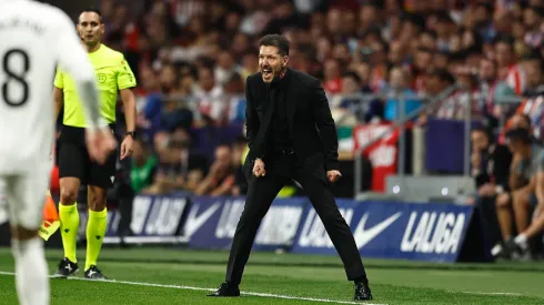 Diego Simeone durante o jogo entre Atlético e Real. Foto: Imago