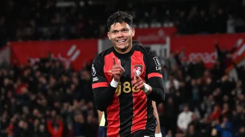 Evanilson festeja golo pelo Bournemouth. Foto: Imago