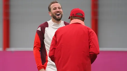 Barcelona x Bayern jogam pela Champions League. Kane e Kompany. Foto: Imago
