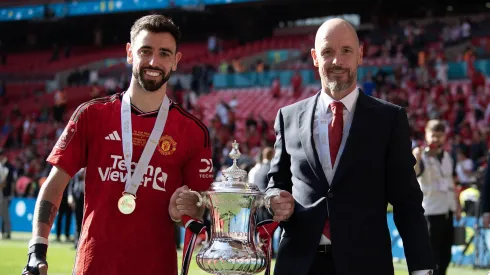 Bruno Fernandes deixou mensagem a Erik ten Hag. Foto: Imago