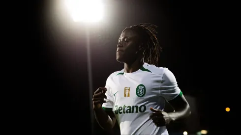 Geovany Quenda em ação pelo Sporting. Foto: Imago.