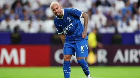 Neymar lesionou-se ao serviço do Al Hilal. Foto: Getty Images
