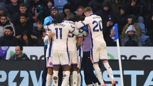 Chelsea festeja vitória contra o Leicester. Foto: Imago