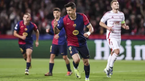 Robert Lewandowski bisou ante o Brest. Foto: Imago