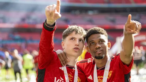Garnacho e Diallo, extremos do Manchester United. Foto: Imago