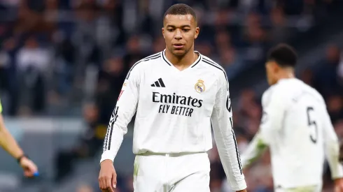 Kylian Mbappé em ação pelo Real Madrid contra o Sevilla em La Liga. Foto: Imago