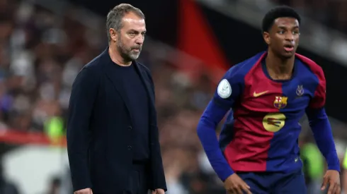 Hansi Flick na conquista da Supertaça de Espanha. Foto: Yasser Bakhsh/Getty Images