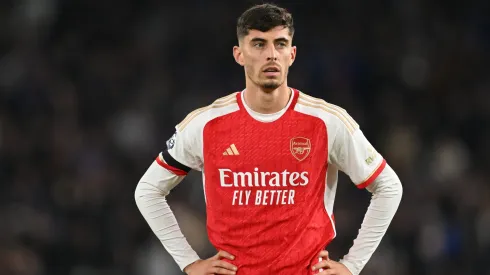 Kai Havertz, do Arsenal, ameaçado após jogo com Manchester United. Foto: Michael Regan/Getty Images.