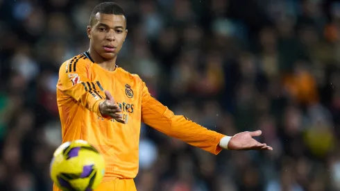 Kylian Mbappé no Real Madrid. Foto: Aitor Alcalde/Getty Images