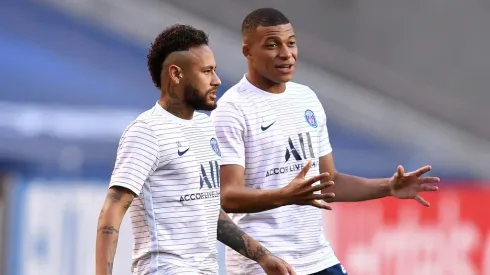 Neymar e Mbappé nos tempos de PSG. Foto: Getty Images