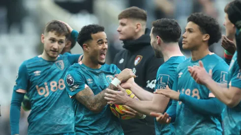 Bournemouth festeja vitória contra o Newcastle. Foto: Getty Images