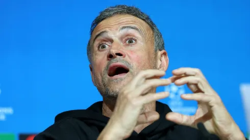Luis Enrique fez a antevisão do PSG x City, em conferência de imprensa. Foto: Getty