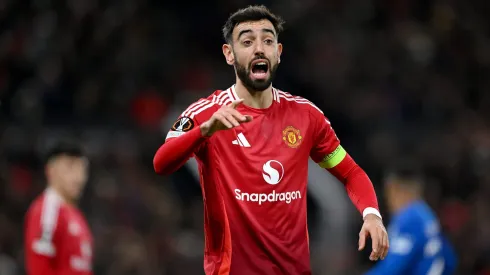 Bruno Fernandes, jogador do Manchester United. Foto: Shaun Botterill/Getty Images