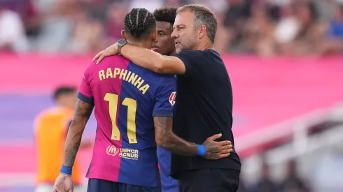 Barcelona recbee a Atalanta na Champions League. Foto: Alex Caparros/Getty Images.