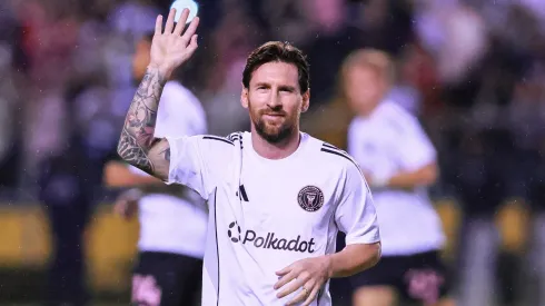Lionel Messi no jogo amigável do Inter Miami. Foto: Getty Images